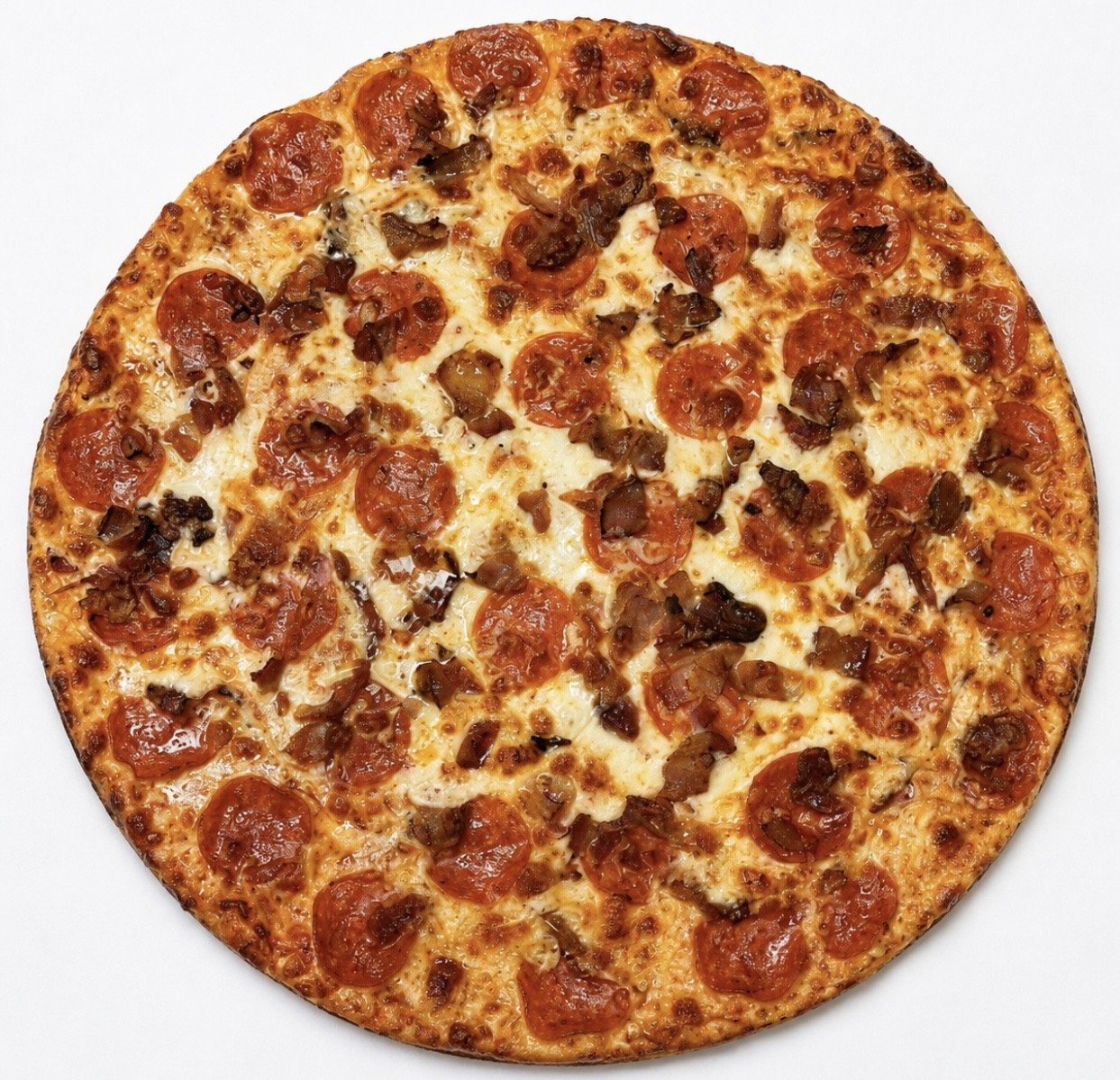 Pepperoni and bacon.